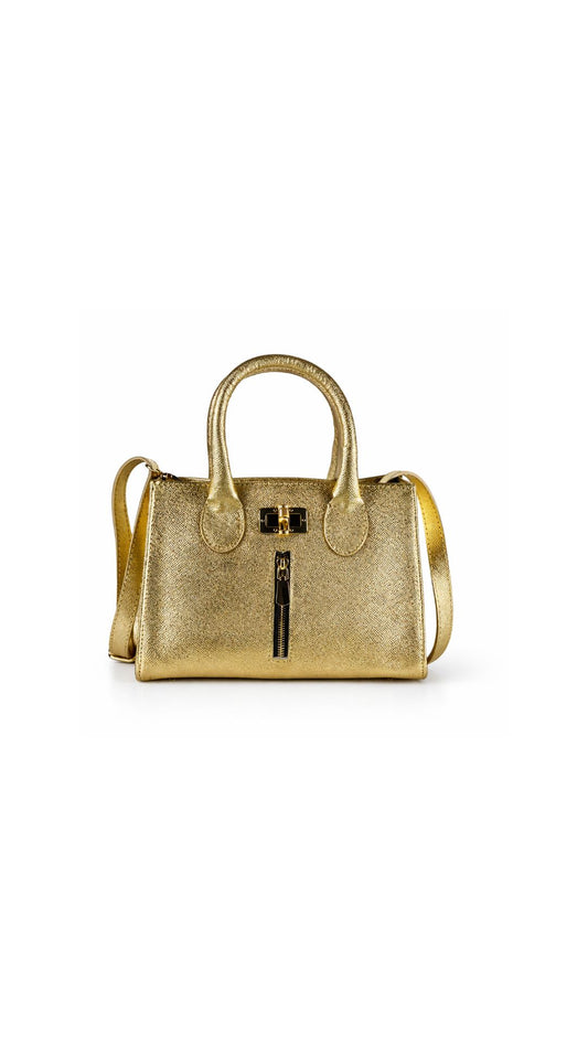 Cleo Hand Bag - Gold