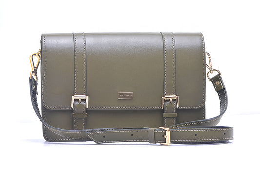 Midi Cross Body Bag - Sage Greeen