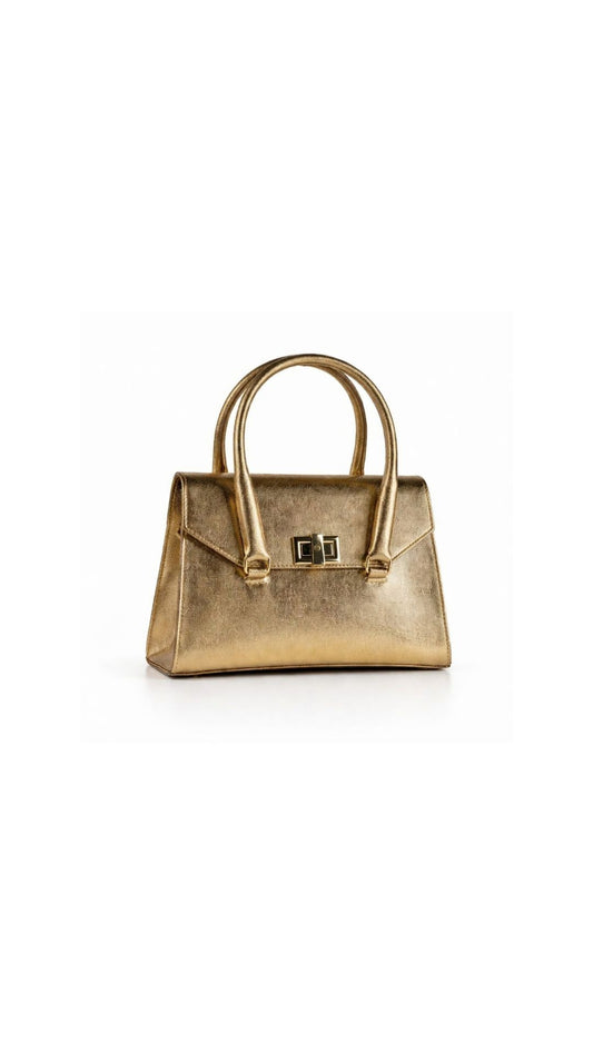 Fome Hand Bag - Gold Plain