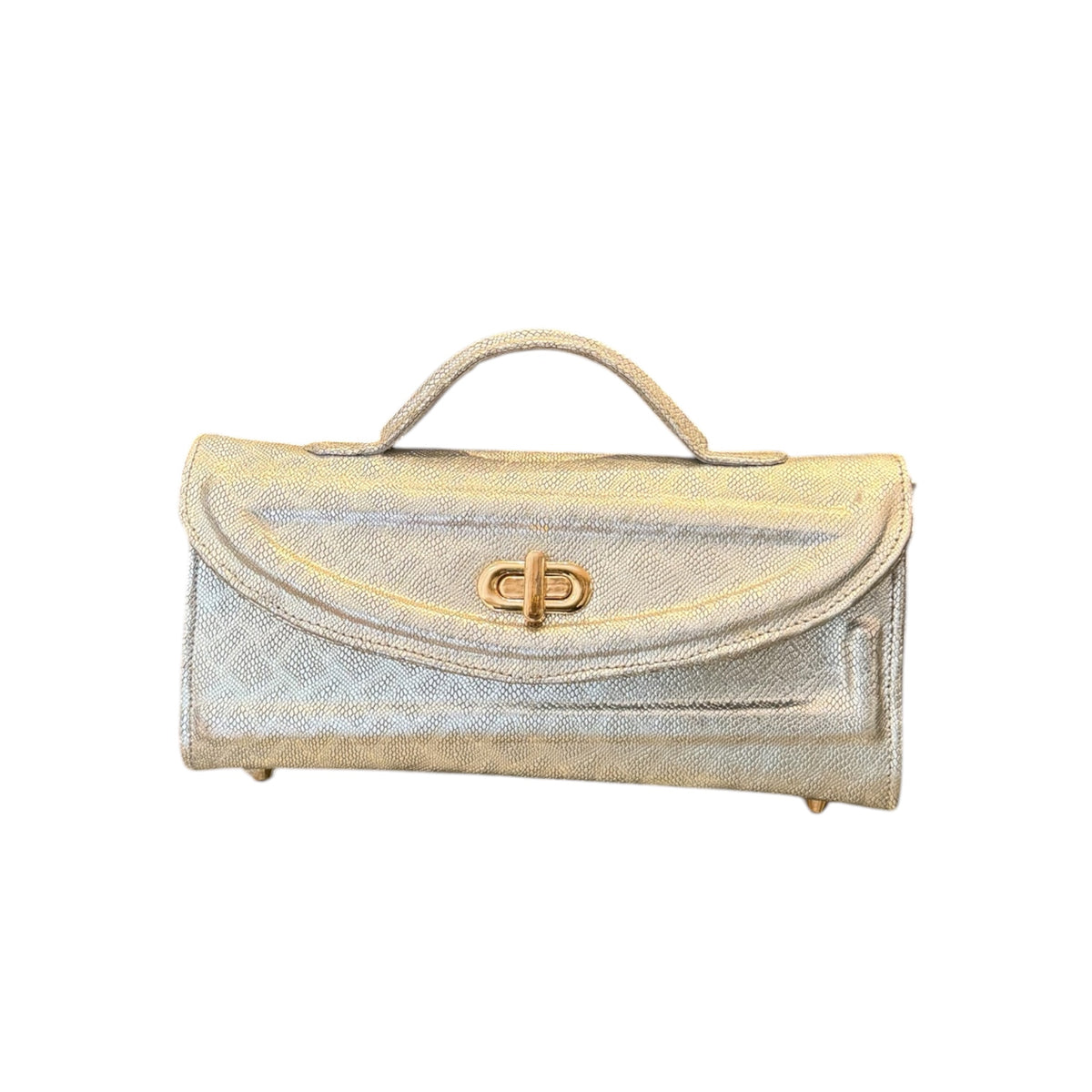 front view Homa V2 bag Silver Patterned
