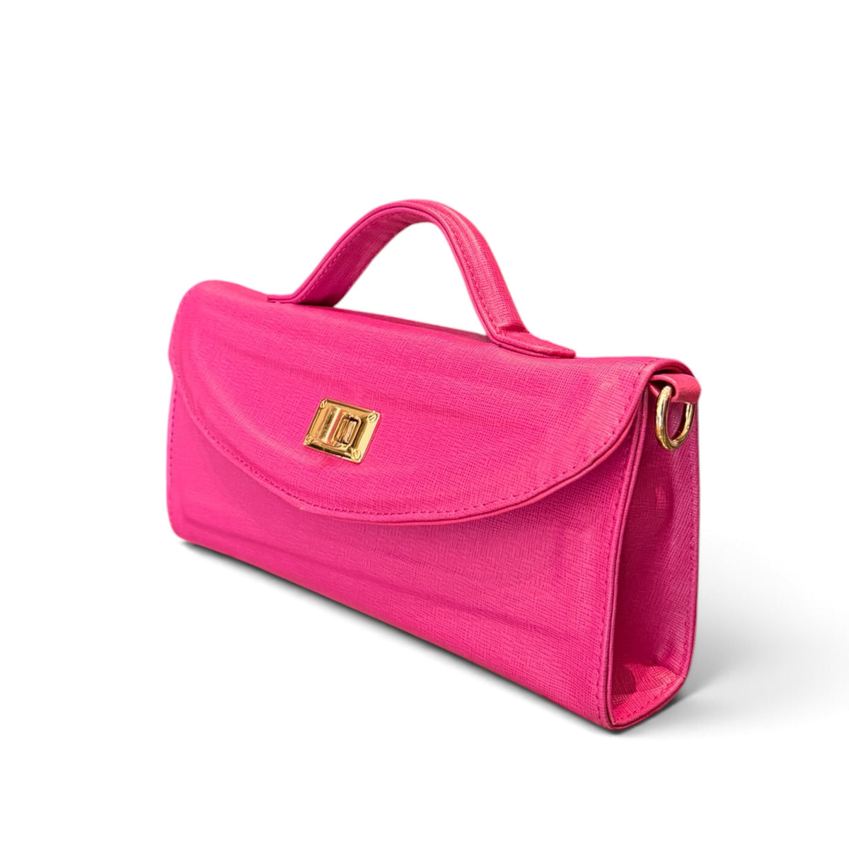 side view of detail africa Homa V2 bag pink
