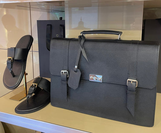 Commuter Business Bag and Slippers