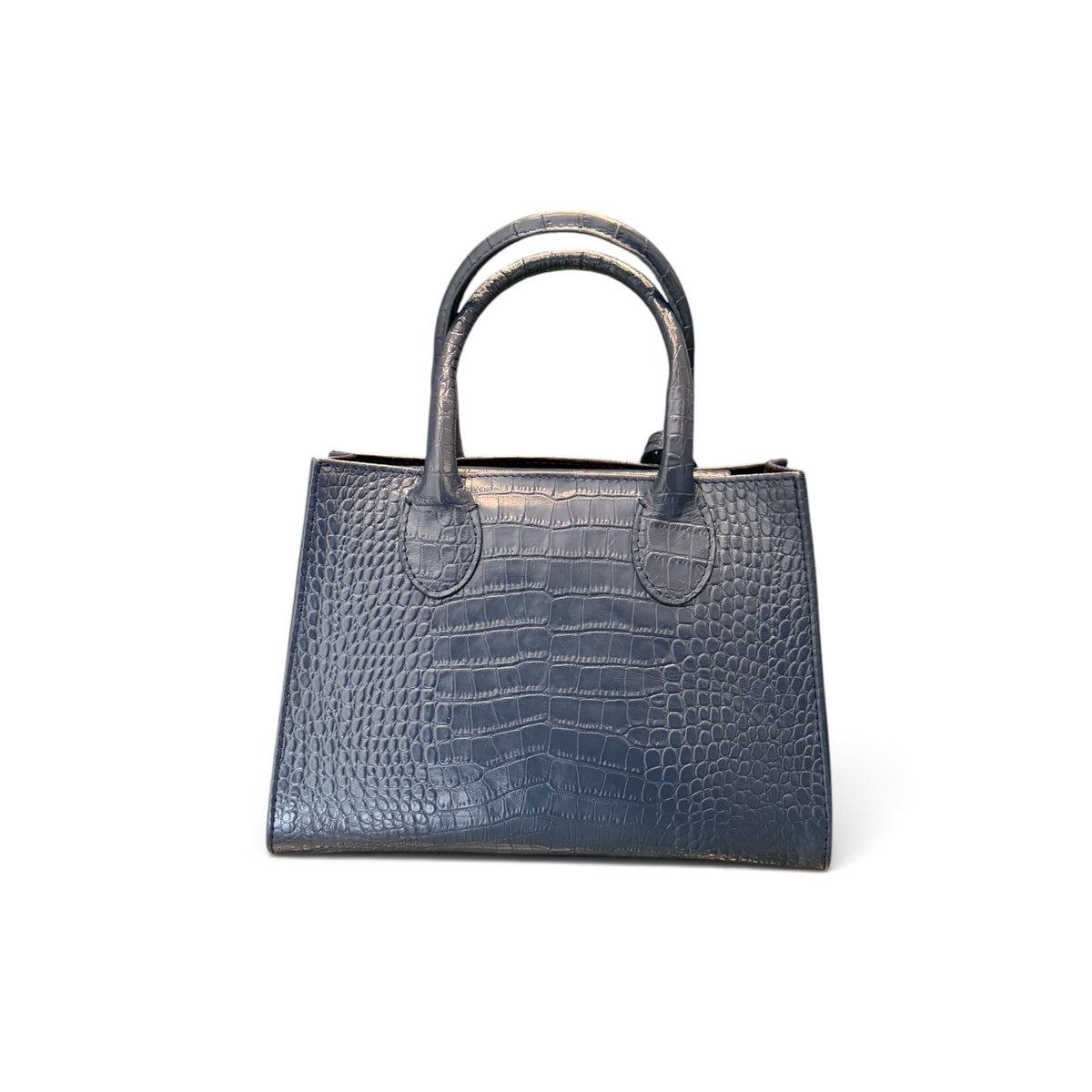 back view of The Cleo Hand Bag navy blue