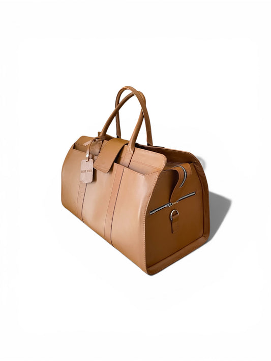 Tourman Duffle Bag in Tan Side View