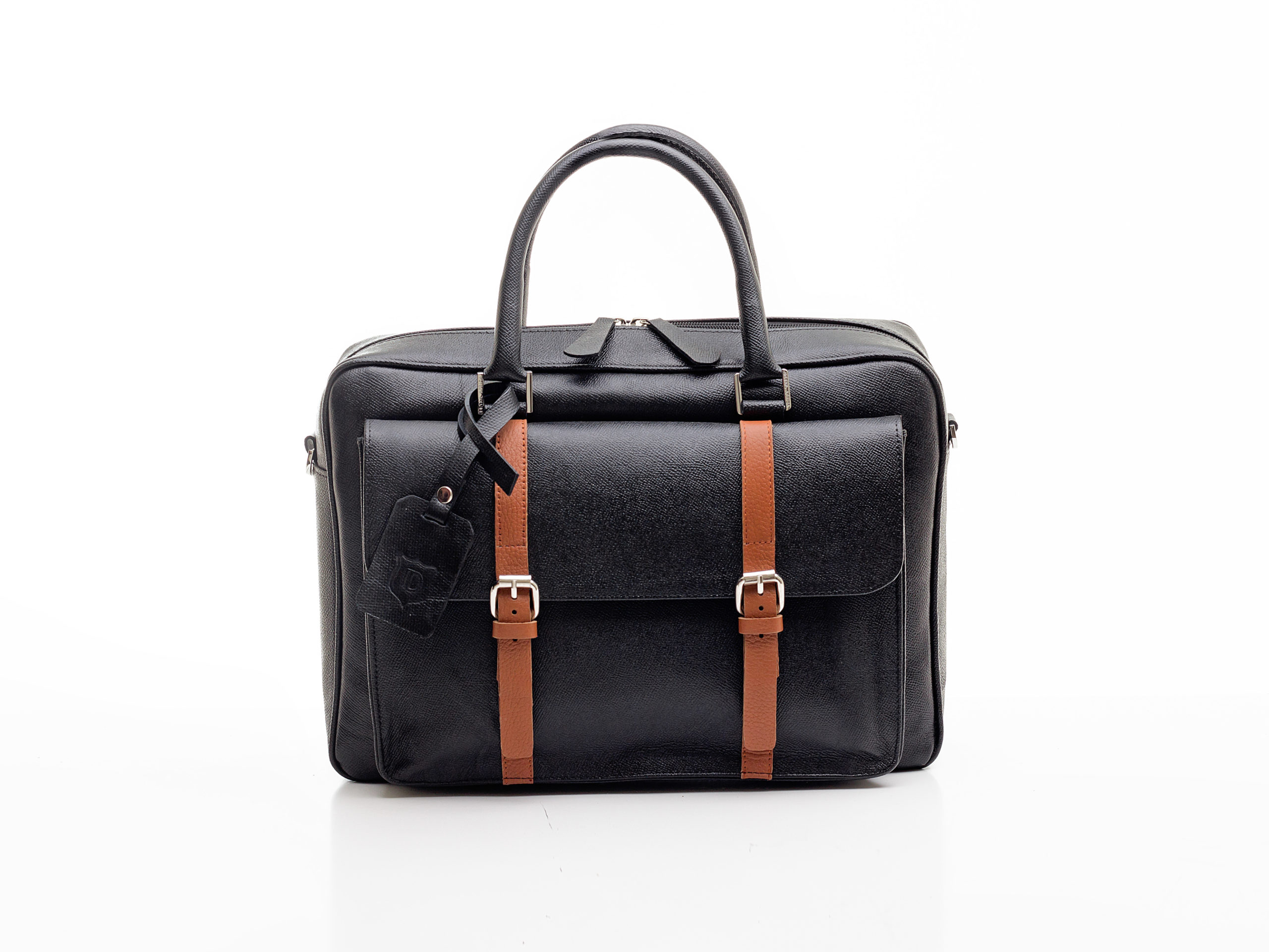 Detail Africa Signature Briefcase With Burnt Orange