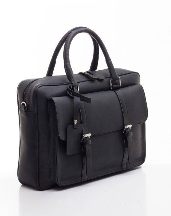 The Black Detail Africa Signature Briefcase is the perfect briefcase for the contemporary working-class man with sharp and defined edges. it features double internal compartments that can fit a 13″-15″ laptop, back zip, and detachable strap. it comes in various colors like Black, Brown, Burgundy, Animal Skin, and Tan.