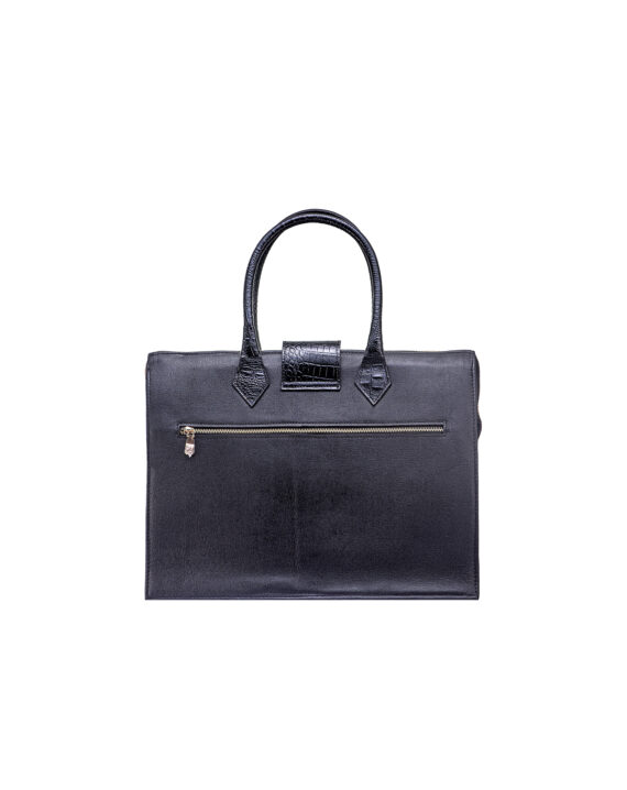 Black Tourman 2.0  with Black Croc Skin Detail - Image 3