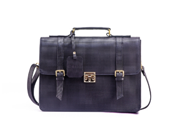 Black Commuter Business Bag – Textured